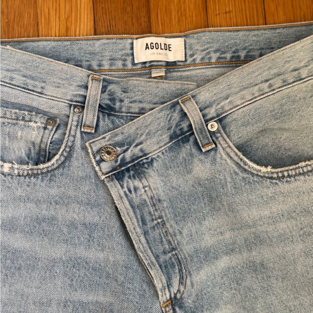 AGOLDE Criss Cross Straight Leg Jeans. Size 27. Like new condition.